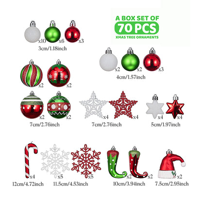 Red & Green Elf Hat Themed X Mas Balls Christmas Decoration | 13 x 4 x 16 inches