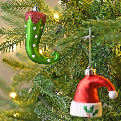 Red & Green Elf Hat Themed X Mas Balls Christmas Decoration | 13 x 4 x 16 inches