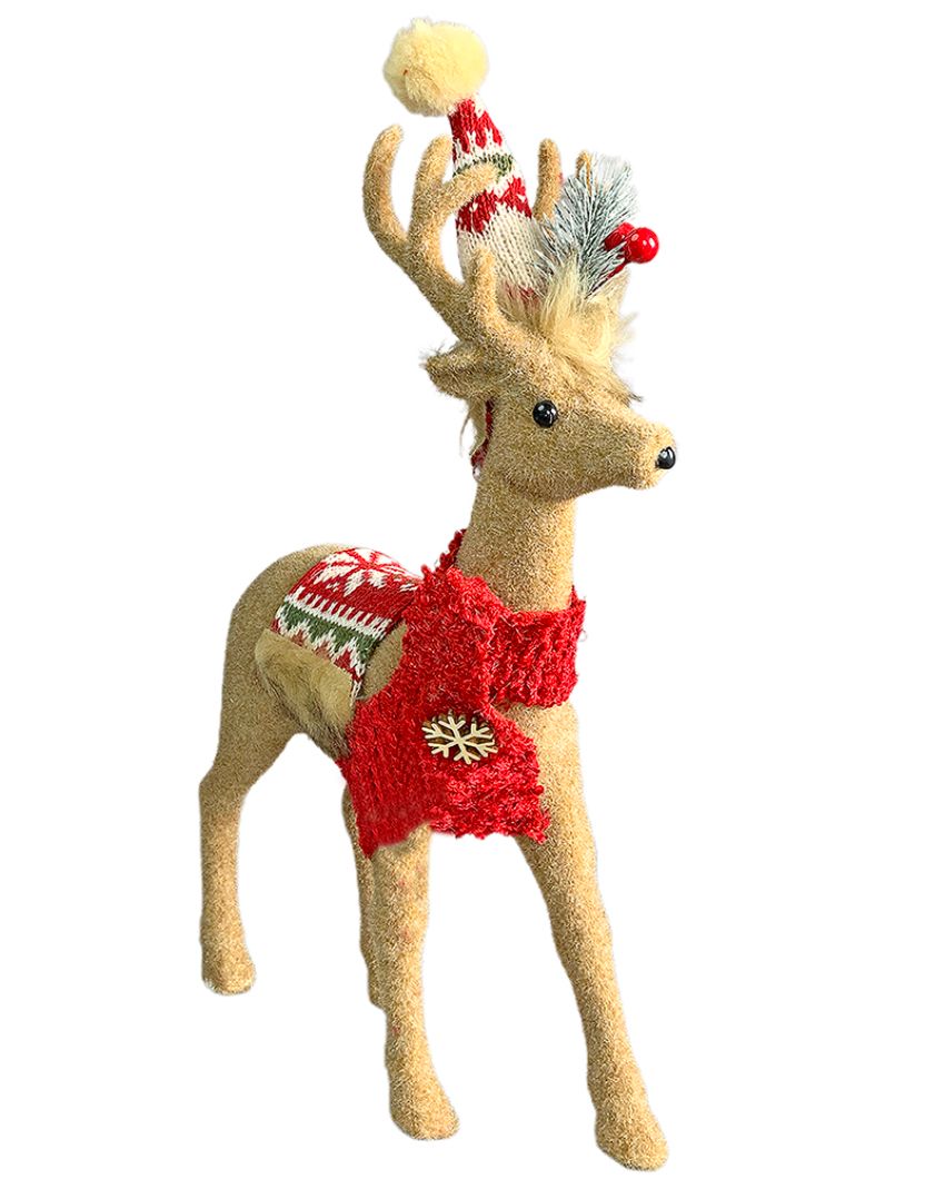 Adorable Brown Deer For Christmas Decoration