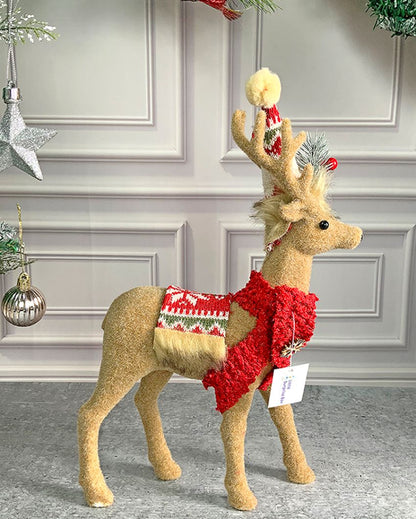 Adorable Brown Deer For Christmas Decoration