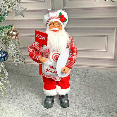 Big Master Chef Santa Claus Self Standing Table Christmas Decoration | 5 x 20 inches