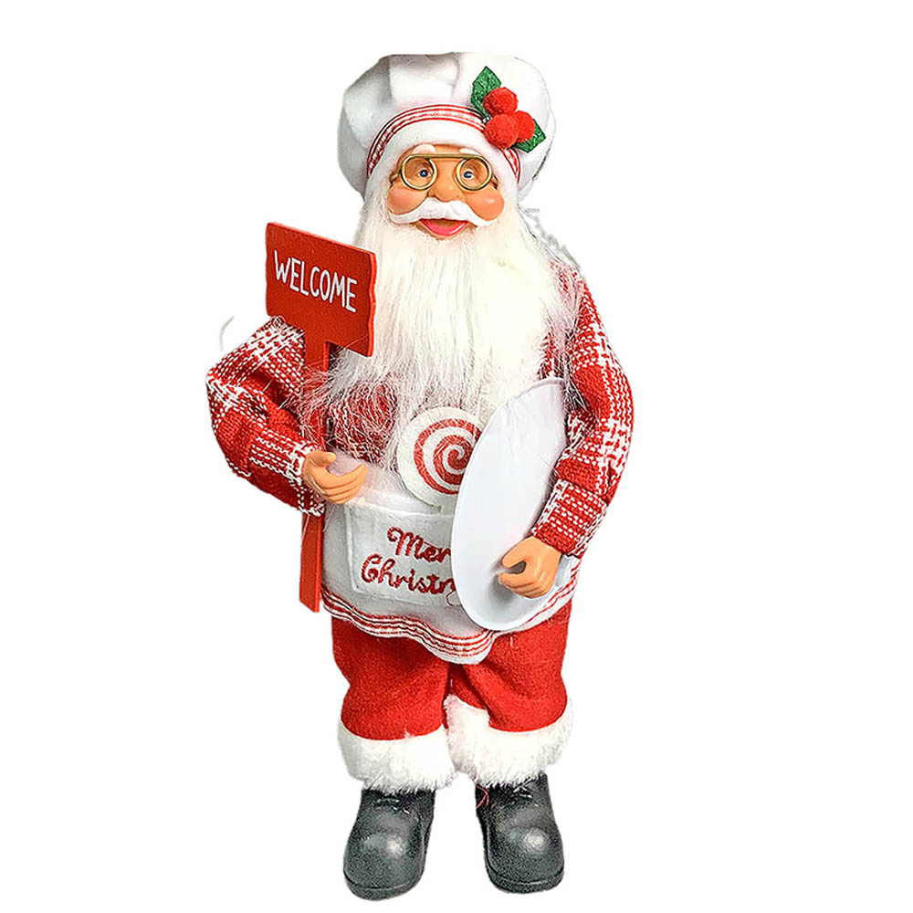 Big Master Chef Santa Claus Self Standing Table Christmas Decoration | 5 x 20 inches