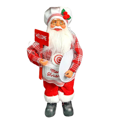 Big Master Chef Santa Claus Self Standing Table Christmas Decoration | 5 x 20 inches