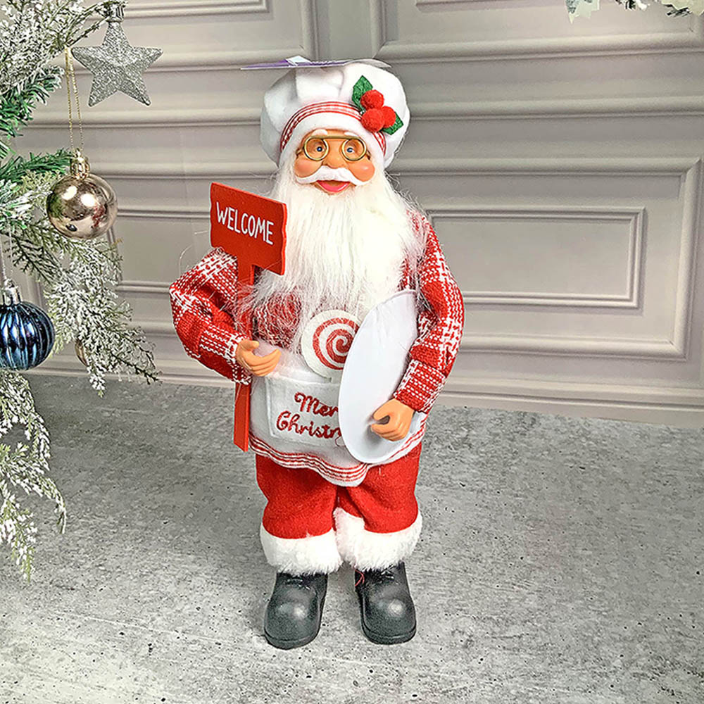 Big Master Chef Santa Claus Self Standing Table Christmas Decoration | 5 x 20 inches