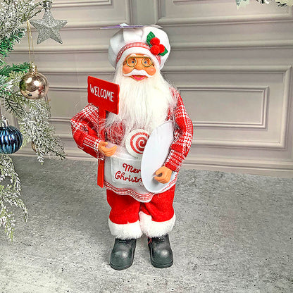 Big Master Chef Santa Claus Self Standing Table Christmas Decoration | 5 x 20 inches