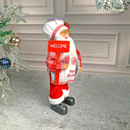 Big Master Chef Santa Claus Self Standing Table Christmas Decoration | 5 x 20 inches