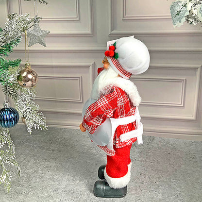 Big Master Chef Santa Claus Self Standing Table Christmas Decoration | 5 x 20 inches