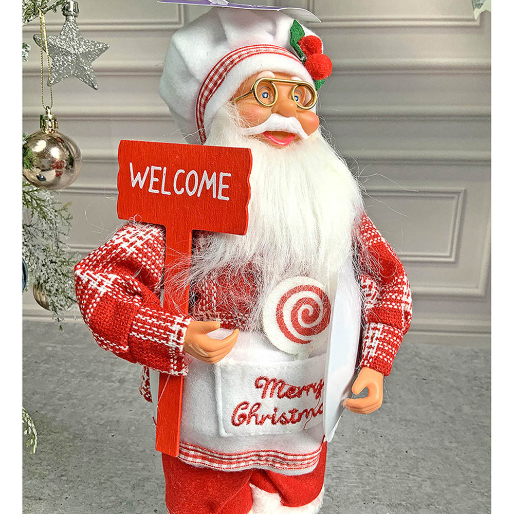 Big Master Chef Santa Claus Self Standing Table Christmas Decoration | 5 x 20 inches