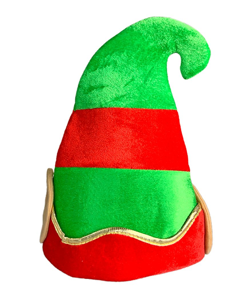 Elf Ears Rich Plush Velvet Christmas Party Hat  | 12 x 14 inches