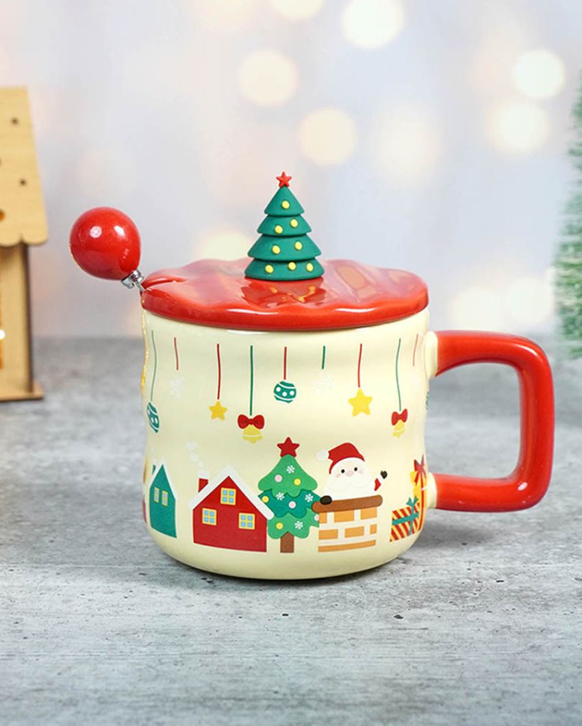 Chimney Santa Themed Christmas Mug | 4 x 5 x 5 inches