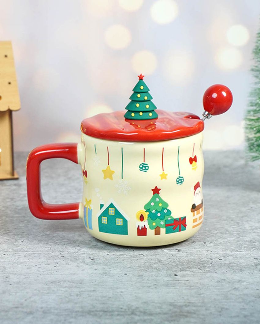 Chimney Santa Themed Christmas Mug | 4 x 5 x 5 inches