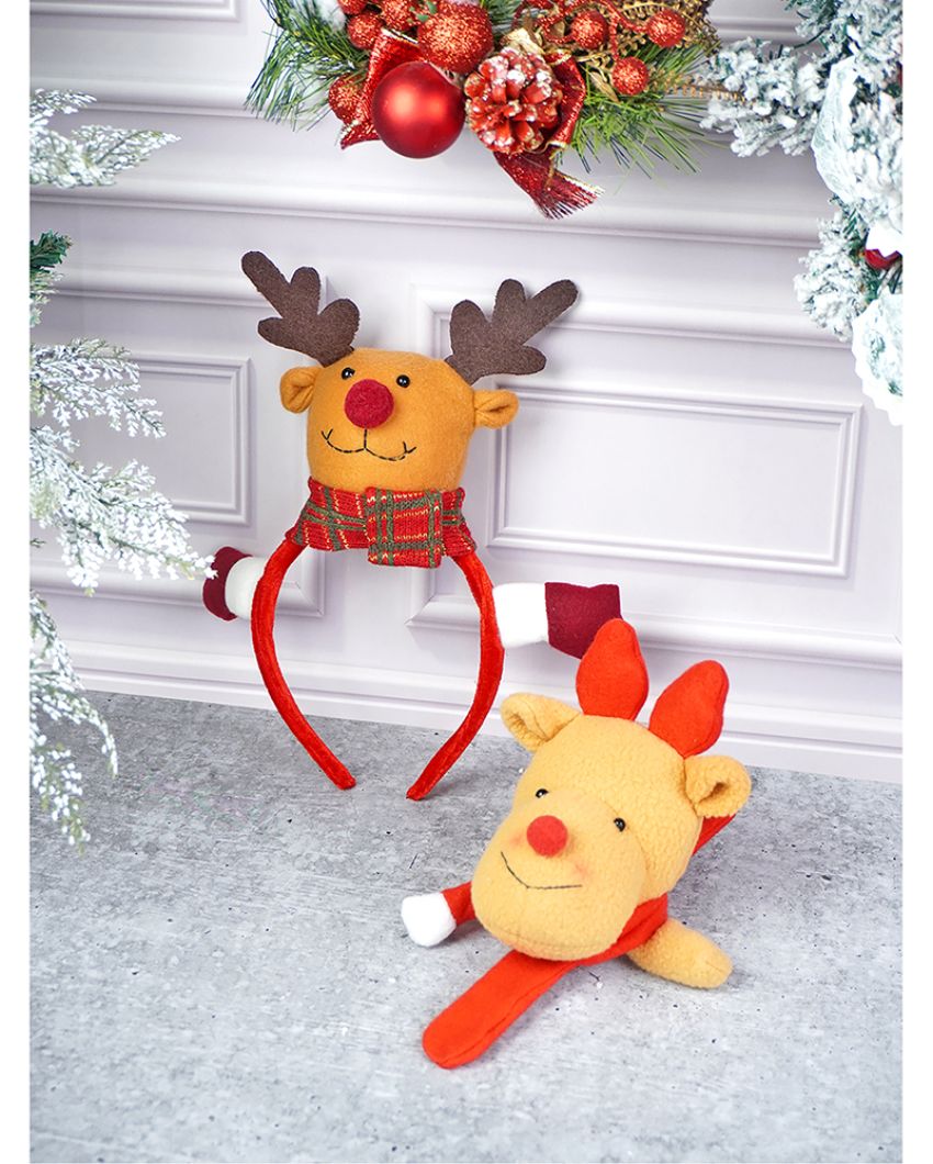 Reindeer Wristband, Hairbands & Christmas Sacks | Pack of 3