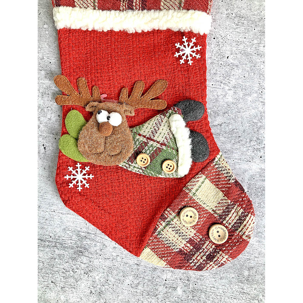 Flying Deer Stockings Christmas Decoration | 9 x 12 inches