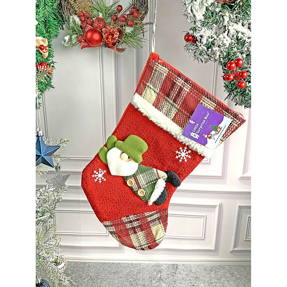 Flying Santa Stockings Christmas Decoration | 9 x 12 inches