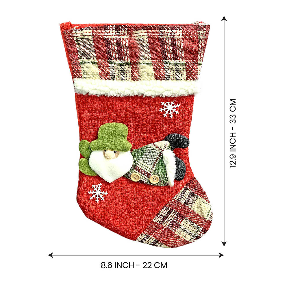 Flying Santa Stockings Christmas Decoration | 9 x 12 inches