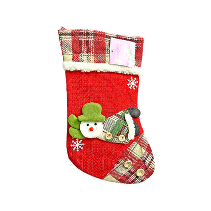 Flying Snowman Stockings Christmas Decoration | 9 x 12 inches