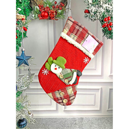 Flying Snowman Stockings Christmas Decoration | 9 x 12 inches