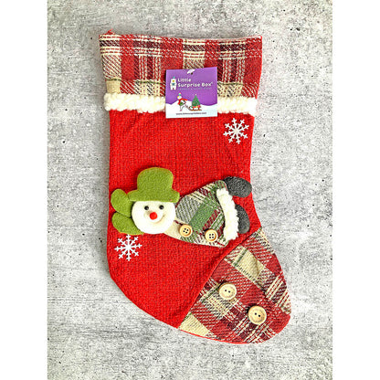 Flying Snowman Stockings Christmas Decoration | 9 x 12 inches