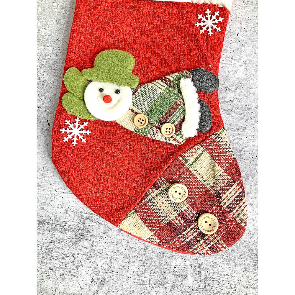 Flying Snowman Stockings Christmas Decoration | 9 x 12 inches