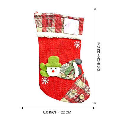 Flying Snowman Stockings Christmas Decoration | 9 x 12 inches