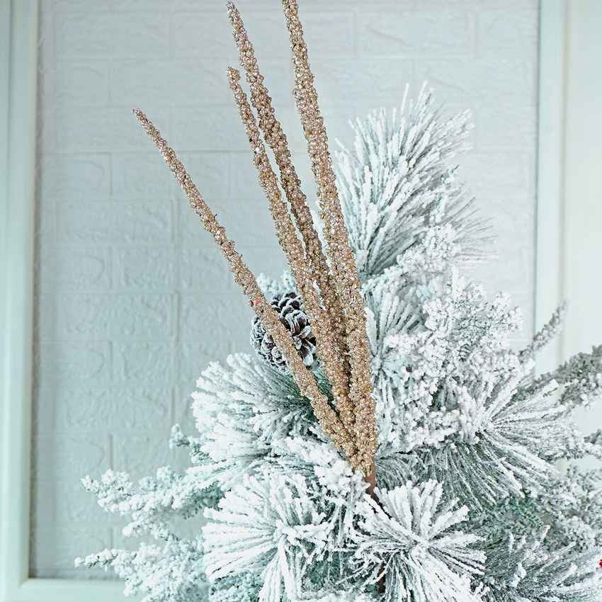 Shimmer Golden Beads 4 Stems Christmas Tree Filler Decoration | 29 x 4 x 3 inches