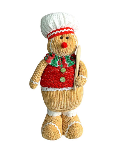 Spoon Gingerbread Self Standing Man Christmas Table Decor | 6 x 5 x 15 inches