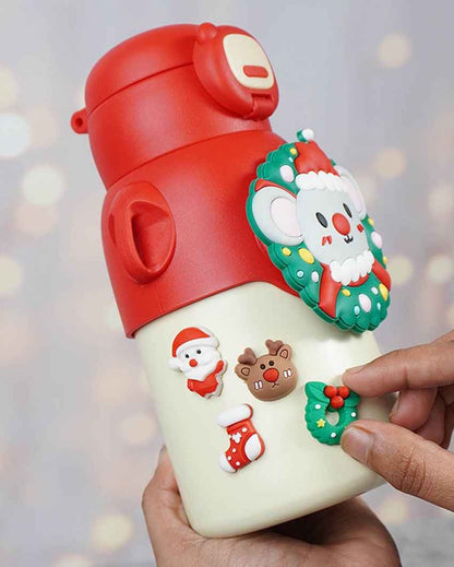 Festive Mouse Stainless Steel Water Bottle Container | 4 x 8 inches | 500 ml