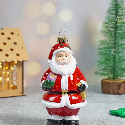 Cute Standing Santa Claus Christmas Tree Ornament Decoration | 3 x 5 inches