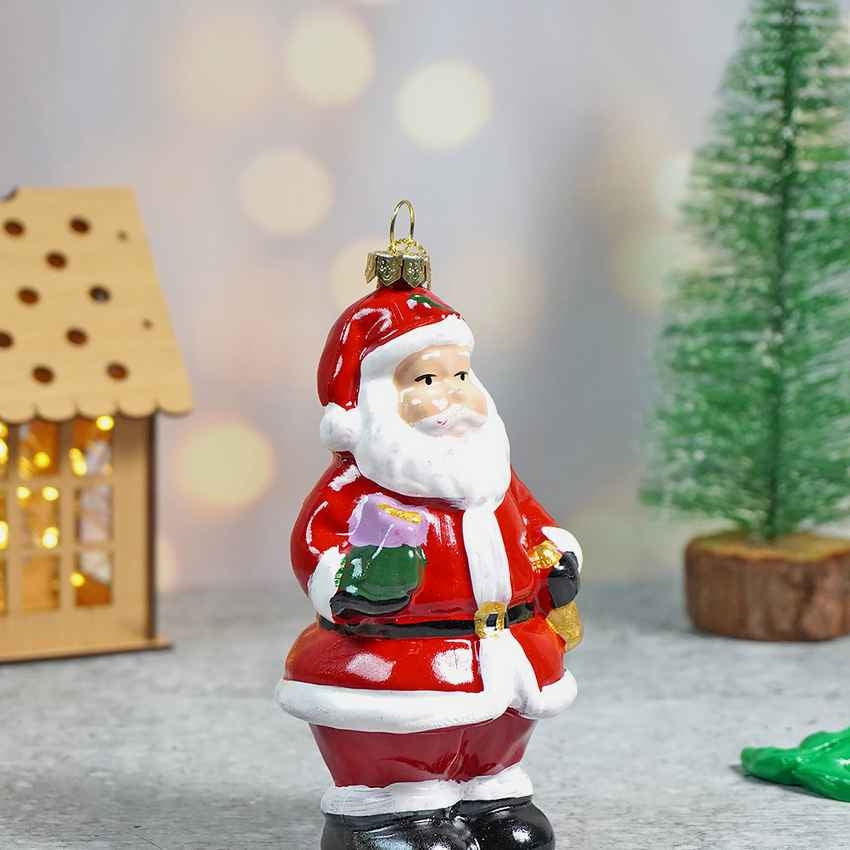 Cute Standing Santa Claus Christmas Tree Ornament Decoration | 3 x 5 inches