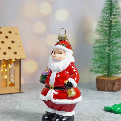 Cute Standing Santa Claus Christmas Tree Ornament Decoration | 3 x 5 inches