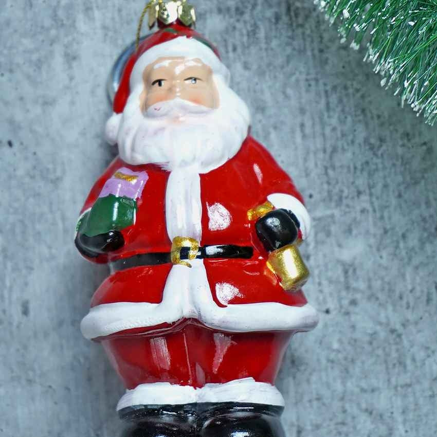 Cute Standing Santa Claus Christmas Tree Ornament Decoration | 3 x 5 inches