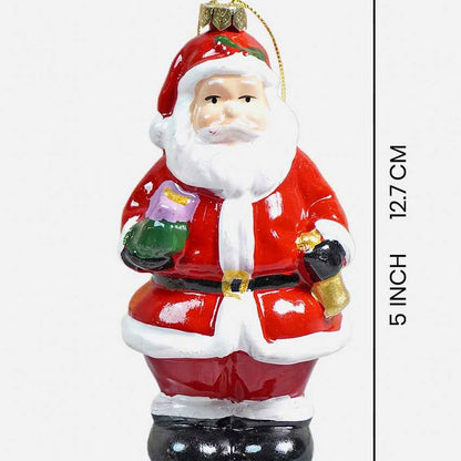 Cute Standing Santa Claus Christmas Tree Ornament Decoration | 3 x 5 inches