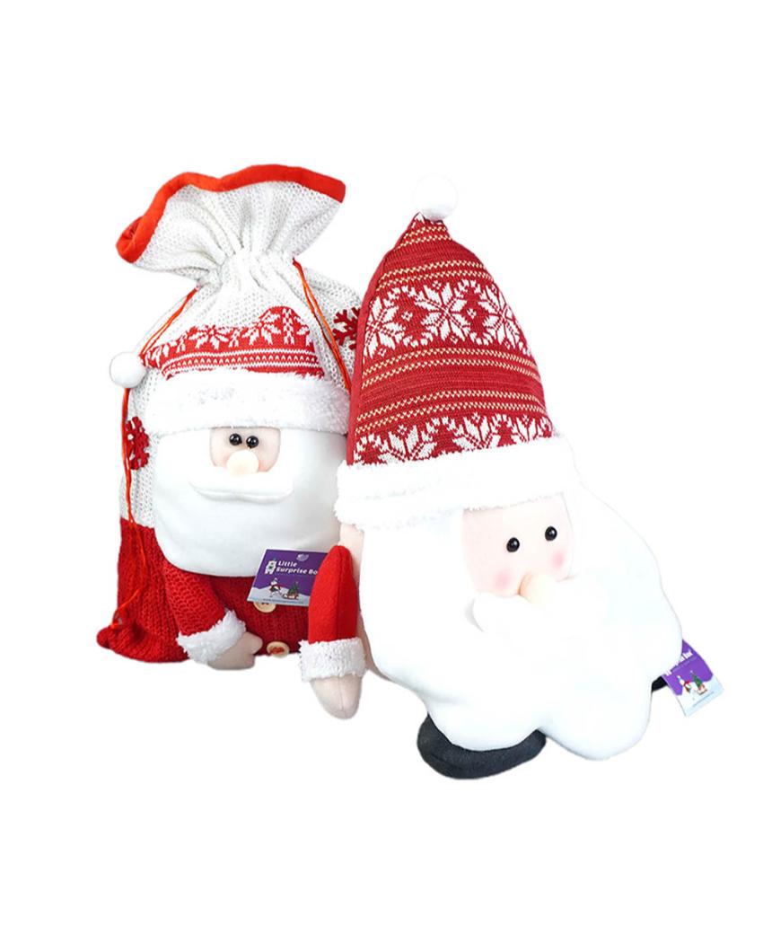 Santa Pillow & Christmas Sack Gift | Pack of 2