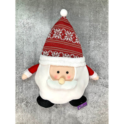 Fluffy Santa Pillow Christmas Decoration | 13 x 20 inches