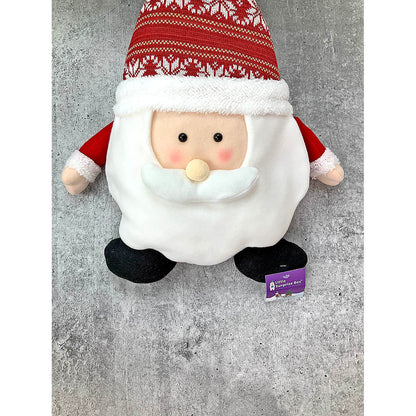 Fluffy Santa Pillow Christmas Decoration | 13 x 20 inches