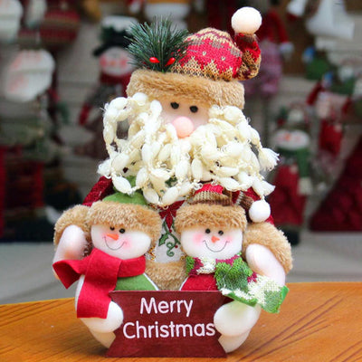 Playful Big Belly Santa Trio Table Decorative | 6 x 13 inches