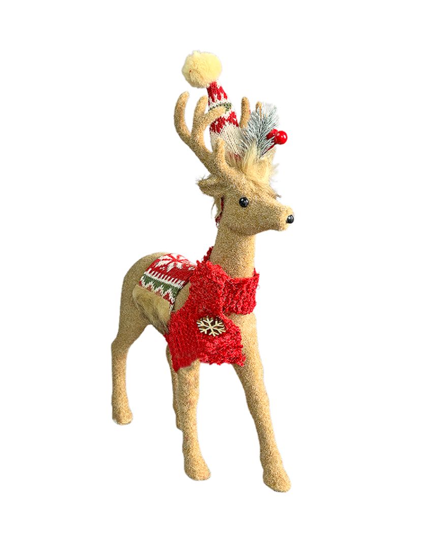 Adorable Brown Deer For Christmas Decoration