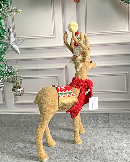 Adorable Brown Deer For Christmas Decoration