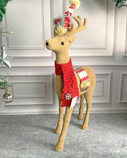 Adorable Brown Deer For Christmas Decoration