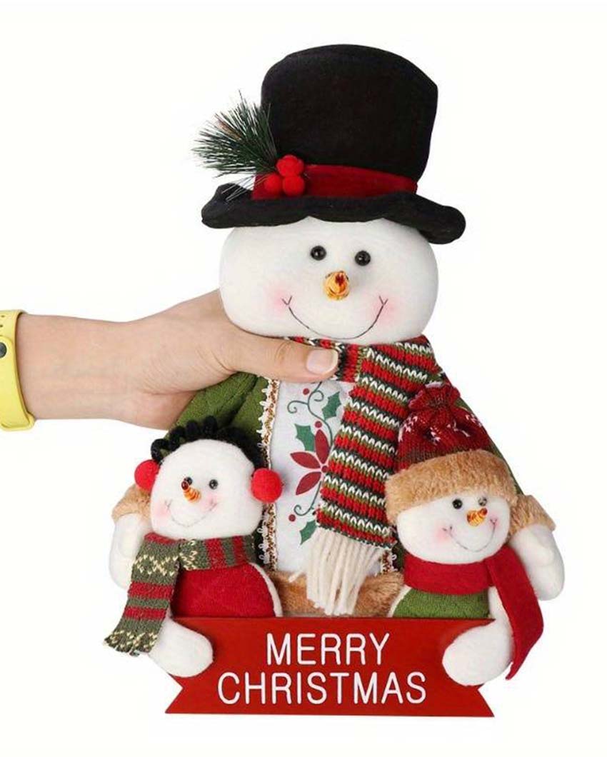 Joyful Big Belly Snowman Trio Table Decorative | 6 x 13 inches