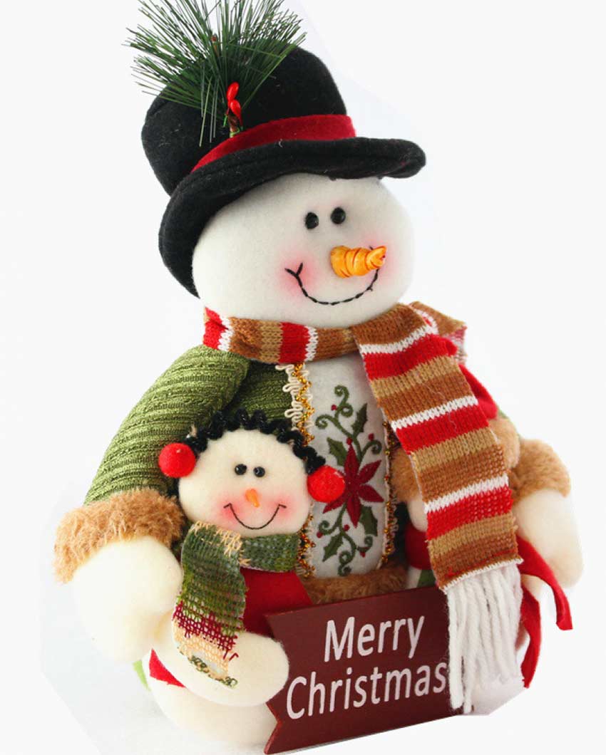 Joyful Big Belly Snowman Trio Table Decorative | 6 x 13 inches