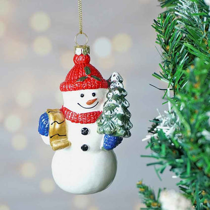 Cute Standing Snowman Christmas Tree Ornament Decoration | 3 x 5 inches