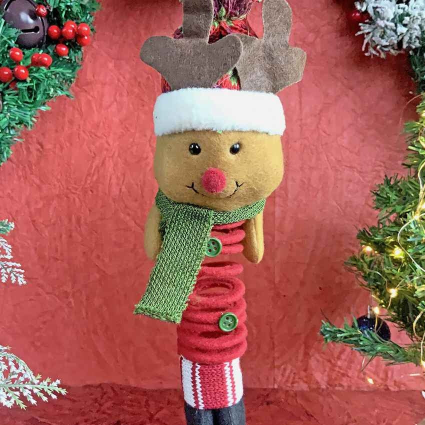 Spring Rudolf Reindeer Christmas Tree Ornament and Feature Decoration | 3 x 5 inches