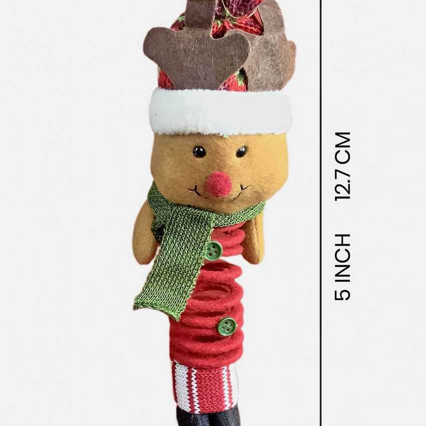 Spring Rudolf Reindeer Christmas Tree Ornament and Feature Decoration | 3 x 5 inches