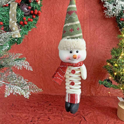 Spring Snowman Christmas Tree Ornament and Feature Decoration | 3 x 5 inches