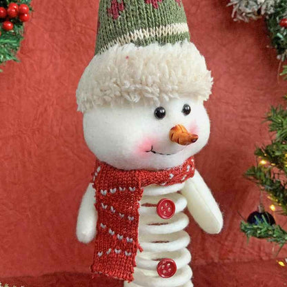 Spring Snowman Christmas Tree Ornament and Feature Decoration | 3 x 5 inches