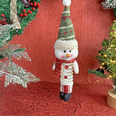 Spring Snowman Christmas Tree Ornament and Feature Decoration | 3 x 5 inches