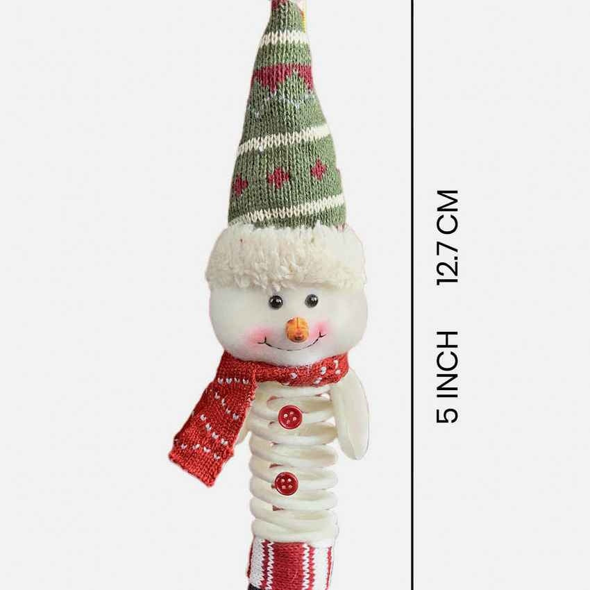 Spring Snowman Christmas Tree Ornament and Feature Decoration | 3 x 5 inches