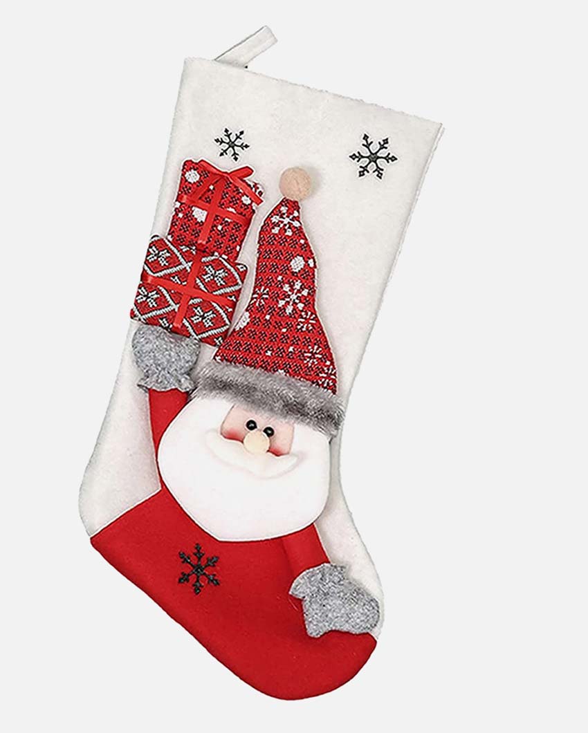 Classic Santa Christmas Stocking | 22 x 10 x 5 inches