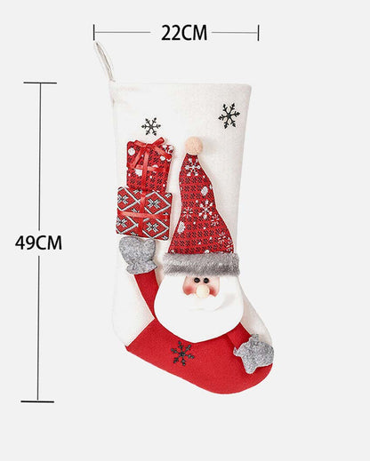 Classic Santa Christmas Stocking | 22 x 10 x 5 inches